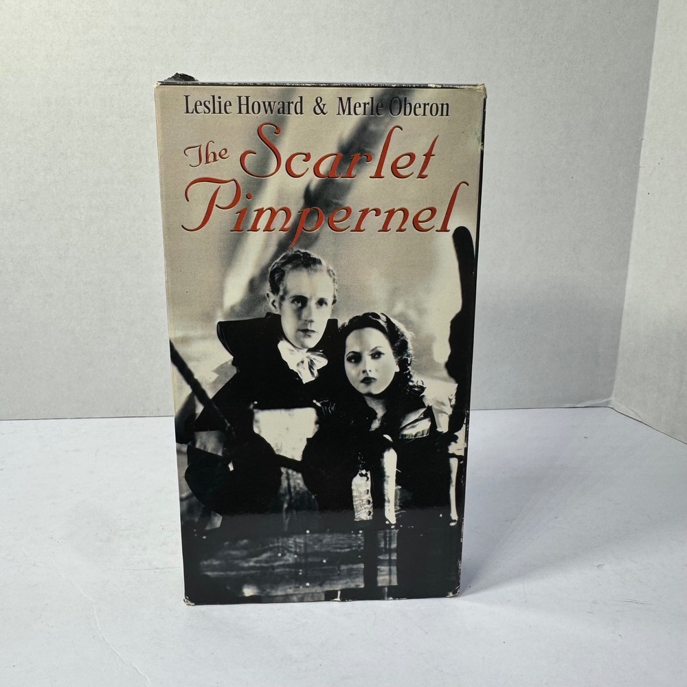 The Scarlet Pimpernel VHS 1995 Alpha Video Leslie Howard‎ Merle Oberon 1935 Film